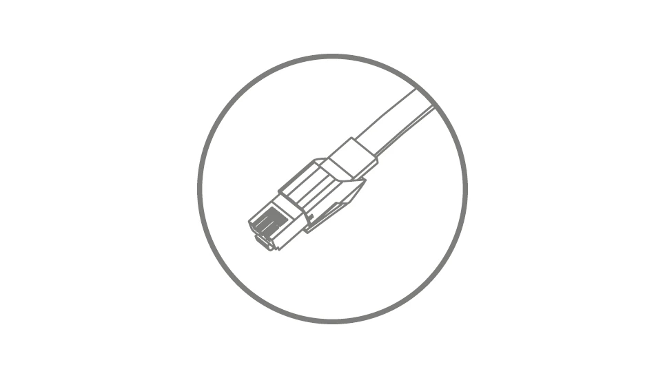 Zeichnung eines IP-Anschlusses © ABUS