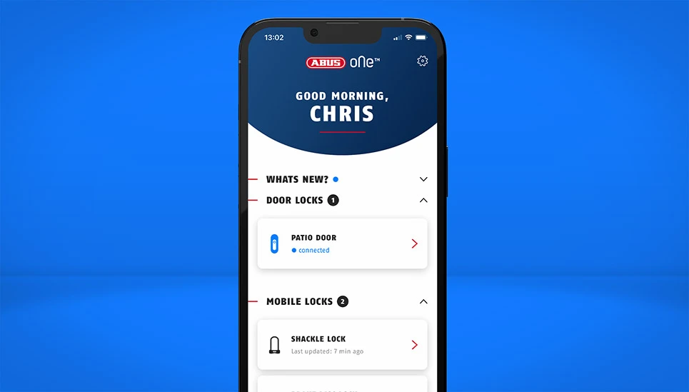 App Screen of the ABUS One App © ABUS