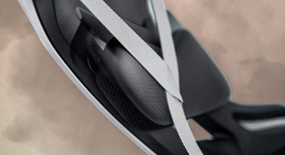 Detailaanzicht van de wangpads van de MTB-helm Targon © ABUS