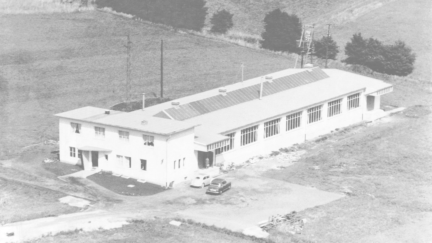 The first building at the Rehe site © ABUS