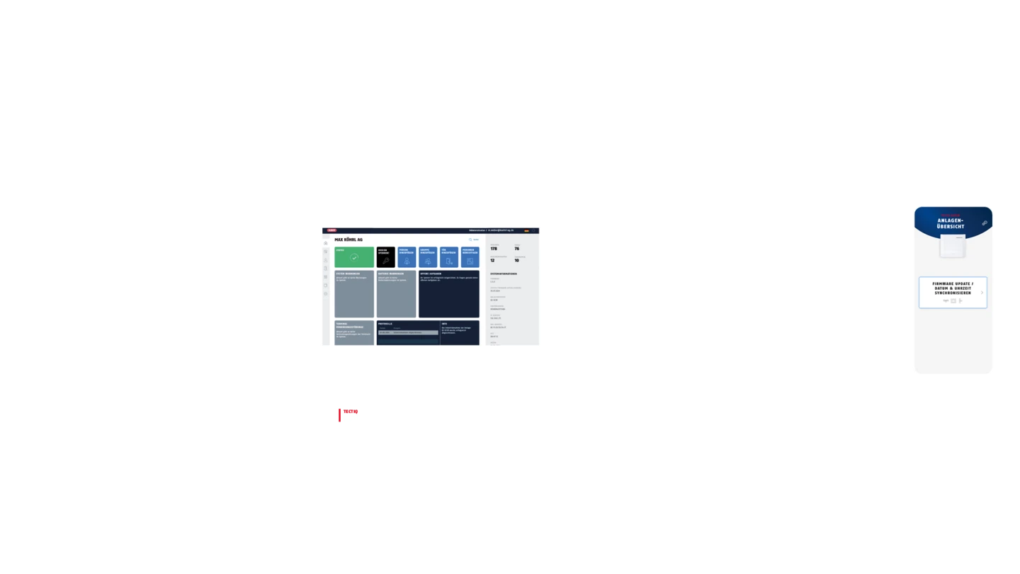 Les produits du système TECTIQ en un coup d'œil