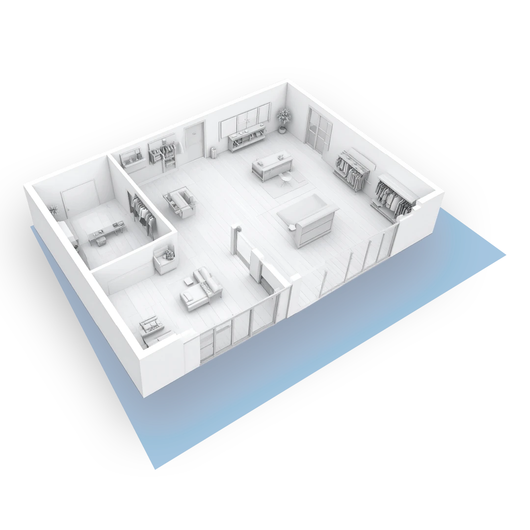 Floor plan of a retail outlet