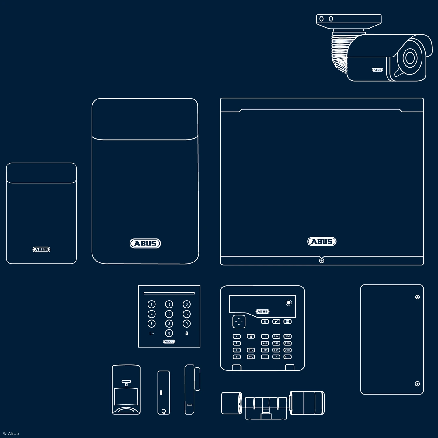 Entdecken Sie die Komponenten des Secoris-Systems © ABUS