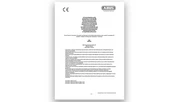 Titelseite der EU Konformitätserklärung für das Bügelschloss 440A ©ABUS