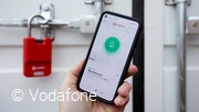 Das Vodafone Smart Lock lässt sich per App öffnen und verriegeln © Vodafone