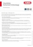 Checkliste – Fahrradsicherung © ABUS