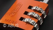 Unsere praktischen Zahlenschlösser sind leicht drehbar und lesbar © ABUS