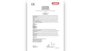 CE-Zertifizierung HomeTec Pro Bluetooth Fernbedienung CFF31000 © ABUS