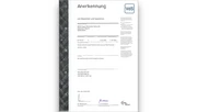 VdS-Zertifikat – Doppelflügelschloss DFS95 © ABUS