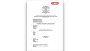 Leistungserklärung –  RWM10 © ABUS