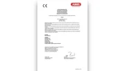 CE-Zertifizierung HomeTec Pro Bluetooth Fingerscanner CFS31000 © ABUS
