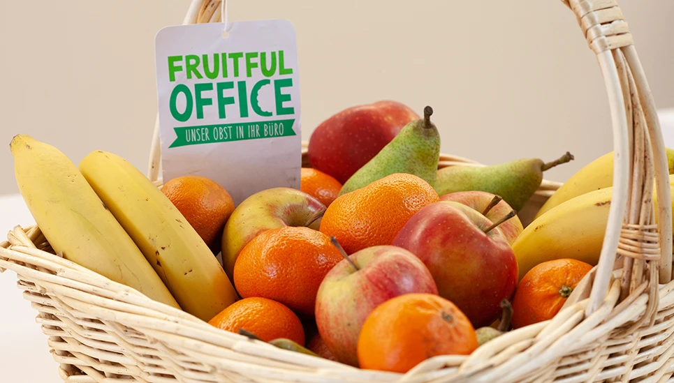 Hinter den Obstkörben steckt mehr als nur eine gesunde Erfrischung für die ABUS Mitarbeiter