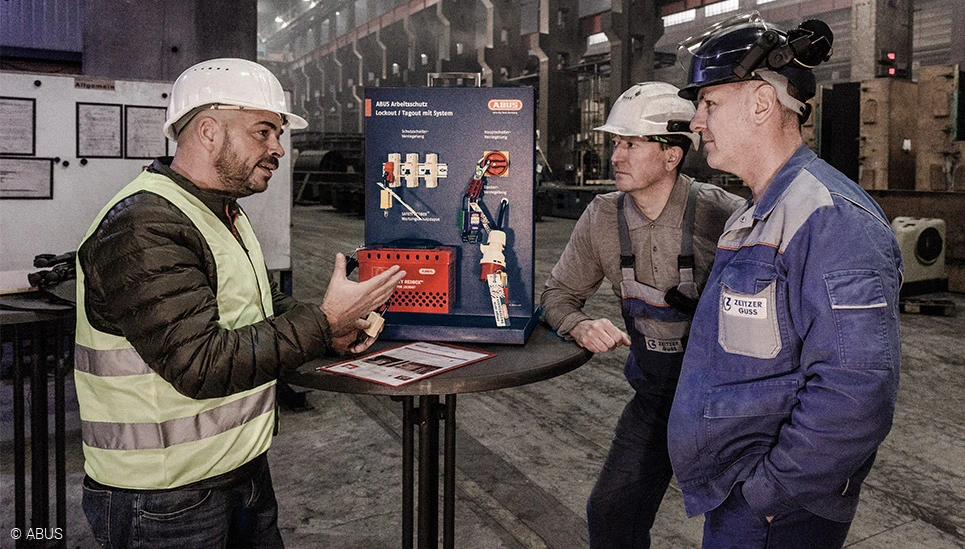 ABUS Training Tower muliggjør praktisk opplæring i lockout/tagout © ABUS