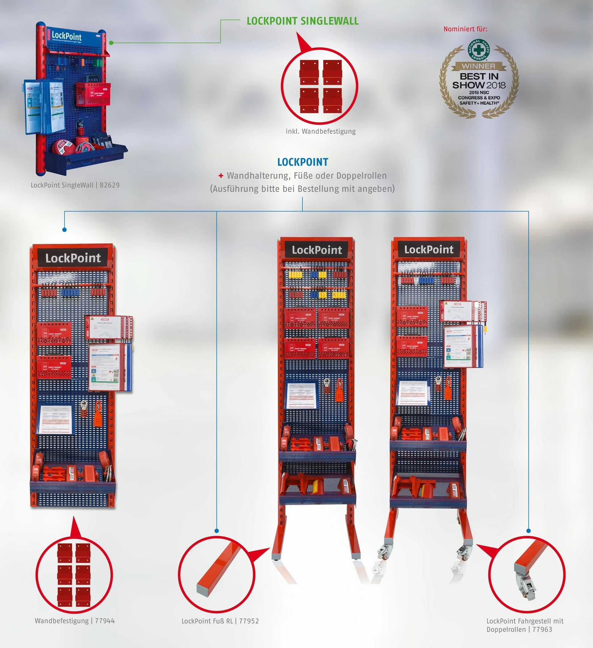 Entdecken Sie die Vorteile des LockPoint Aufbwahrungssystems &copy; ABUS