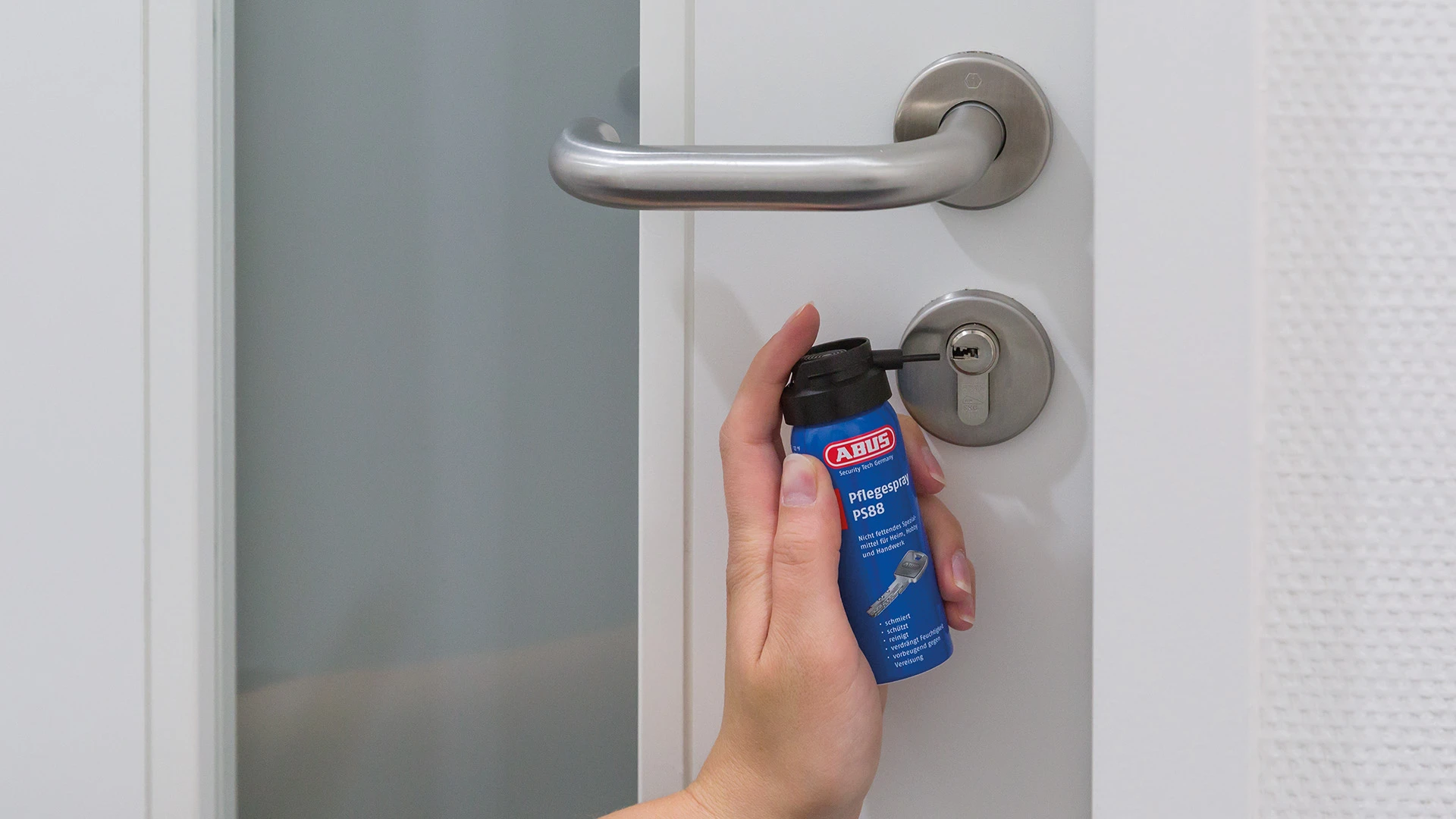 ABUS onderhoudsspray voor PS88 deurcilinders © ABUS