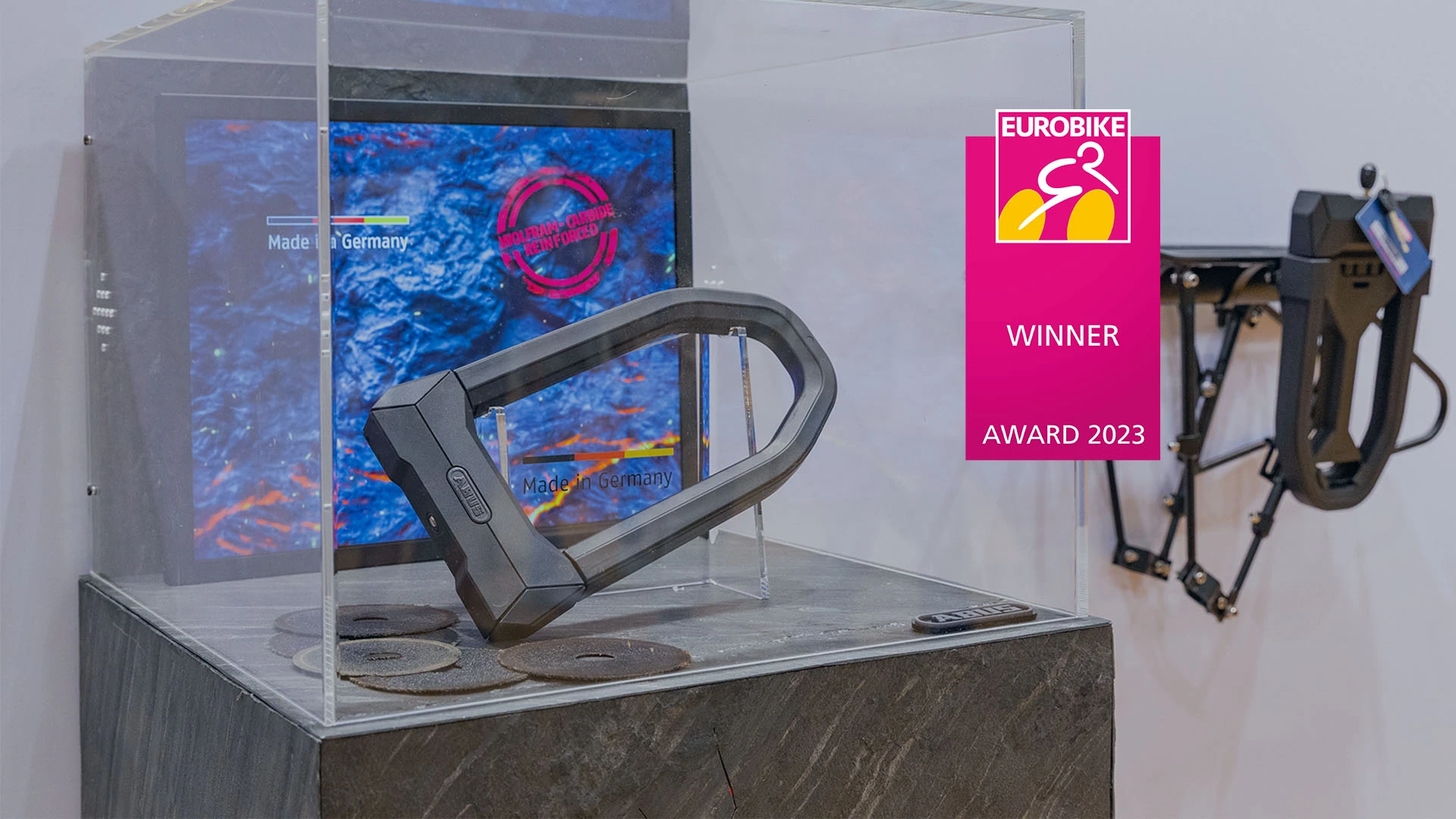 Bügelschloss GRANIT Extreme 2500 gewinnt Eurobike Award 2023 © ABUS