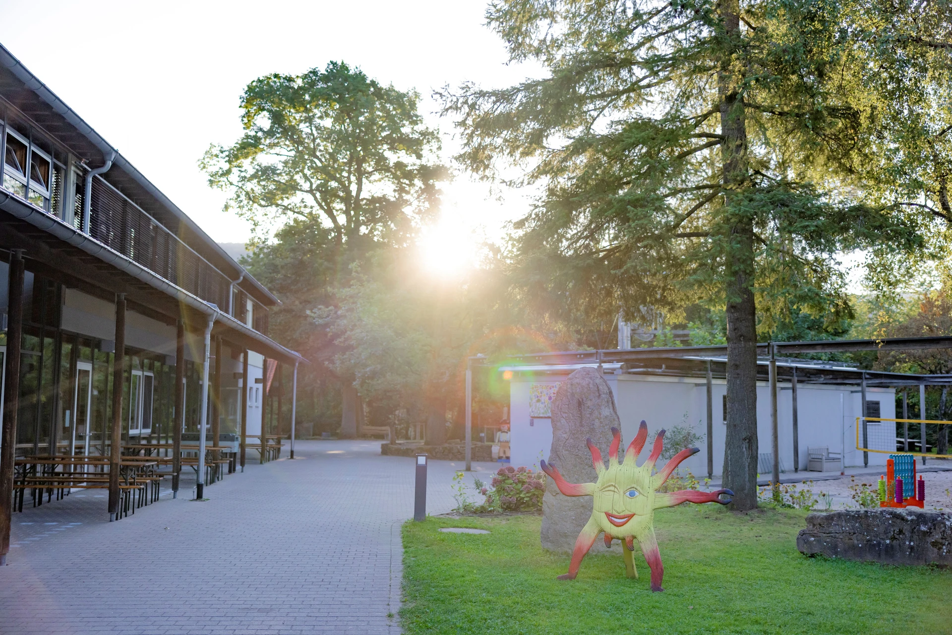 Das Waldpiraten-Camp der Deutschen Kinderkrebsstiftung im Heidelberger Stadtwald.