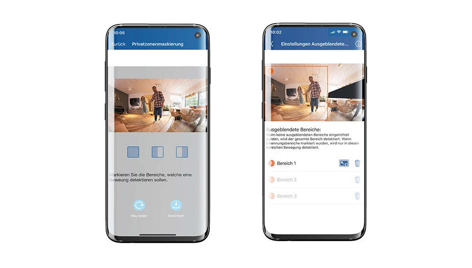 Blenden Sie Bereiche aus, die Sie nicht überwachen wollen © ABUS
