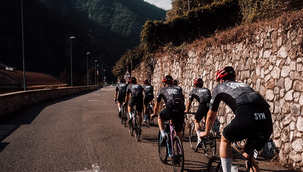 The ABUS team during Tour de Friends in Italy ©Dennis Arndt