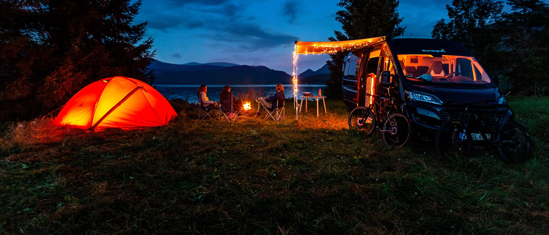 Mit unseren Produkten sind die perfekt vorbereitet, auf Ihren nächsten Camping-Urlaub © ABUS