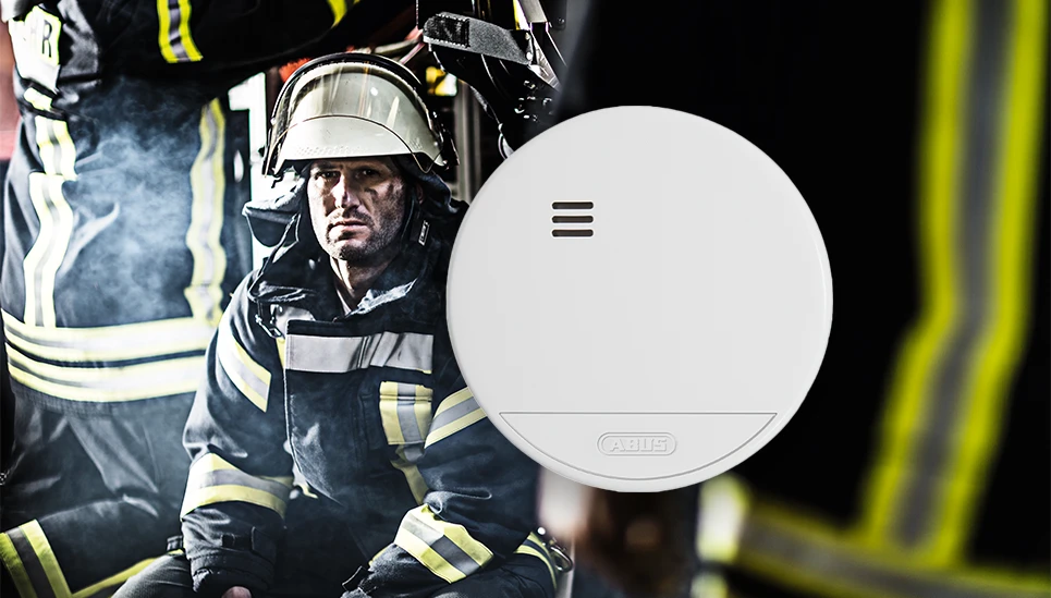 Our RWM150 smoke detector © ABUS