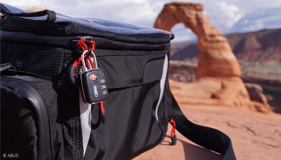 Whether you are travelling on business or on holiday - secure your luggage, is our recommendation © ABUS