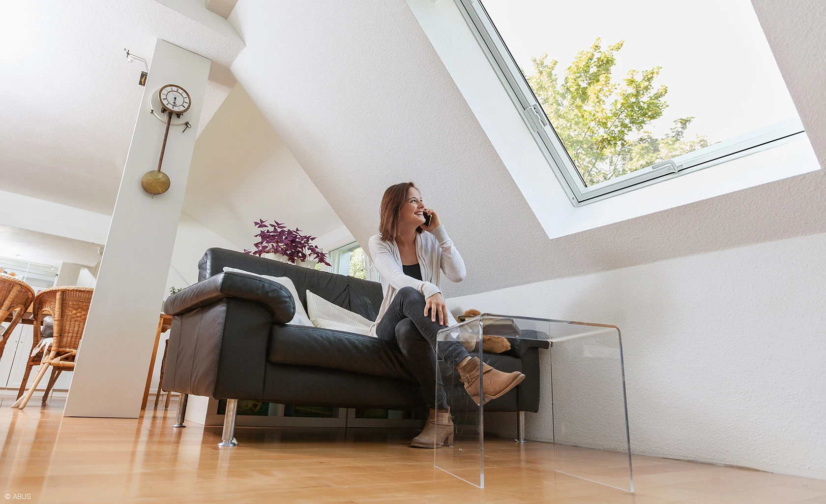 Secure your skylight against unauthorised climbers © ABUS