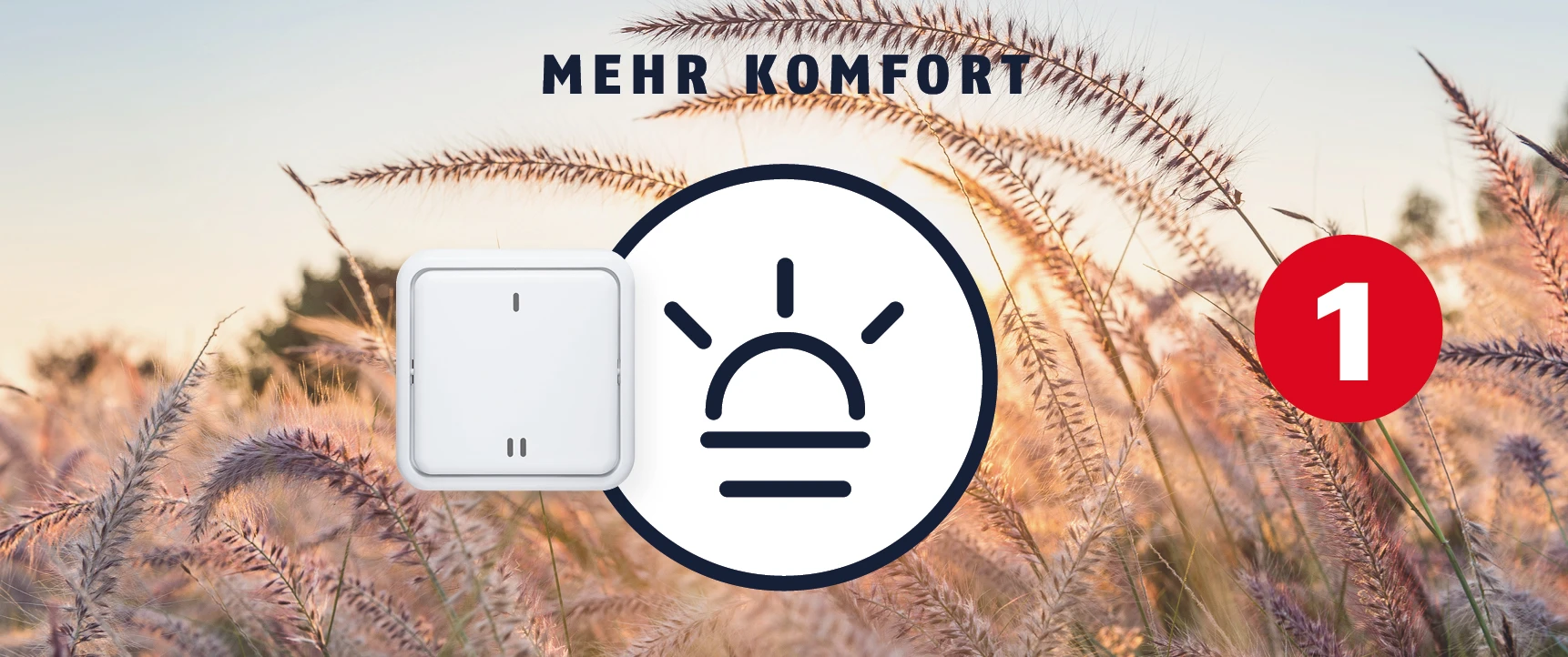 Morgens wird durch Drücken des Tasters Licht angeschaltet....