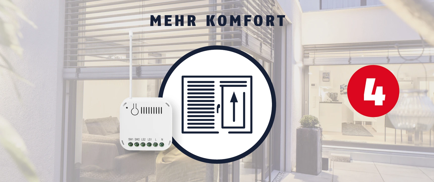 Rollläden fahren nach 30 Minuten hoch.