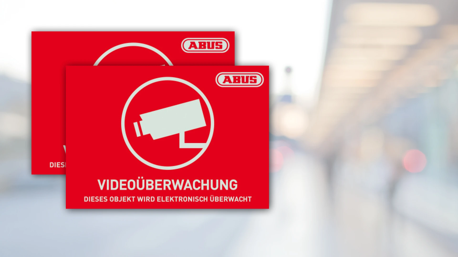 Warnaufkleber Videoüberwachung