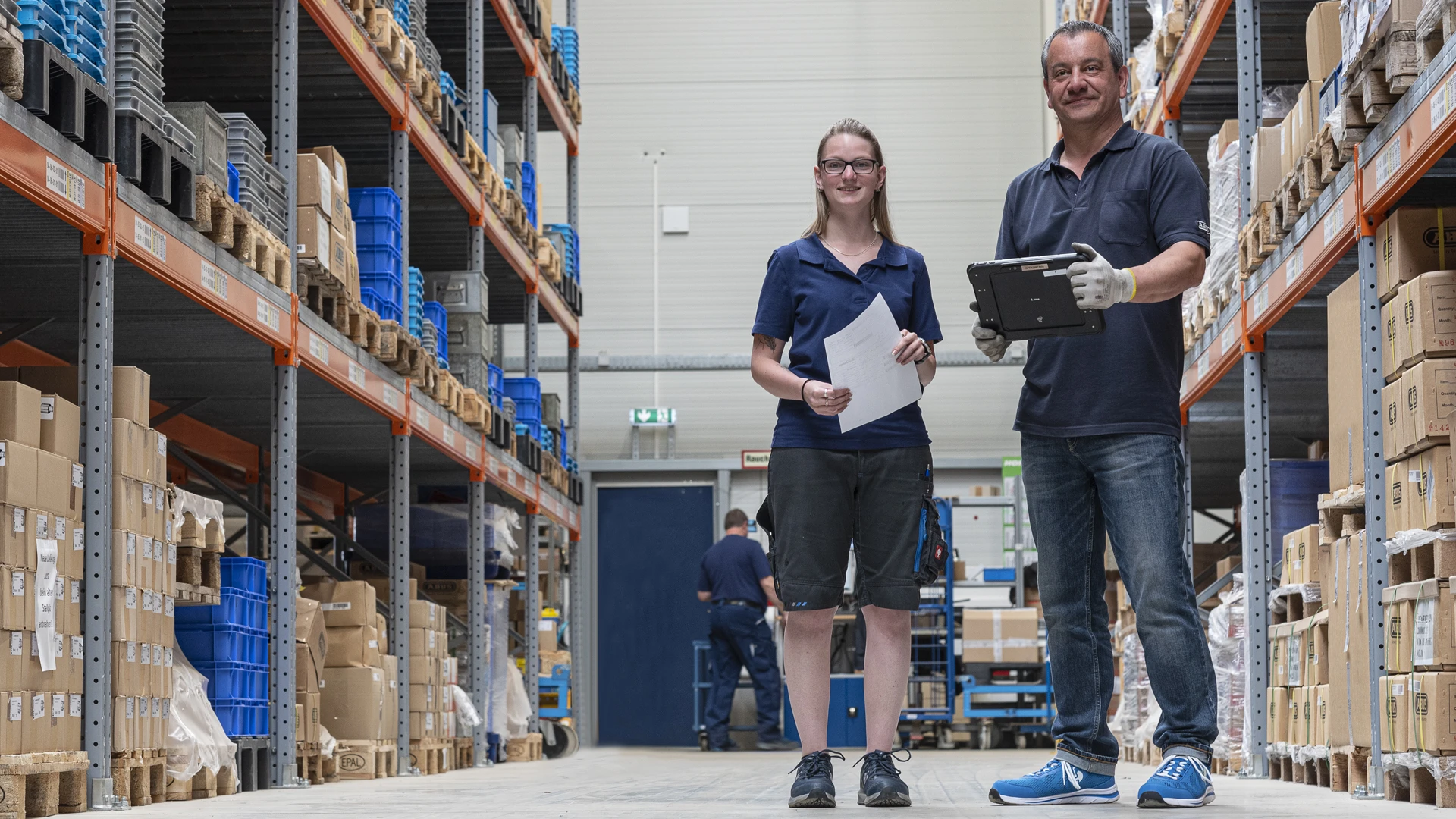 Ausbildung zur Fachkraft für Lagerlogistik bei ABUS Pfaffenhain © ABUS
