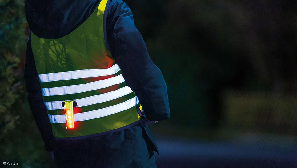 High visibility safety vests and reflectors from ABUS