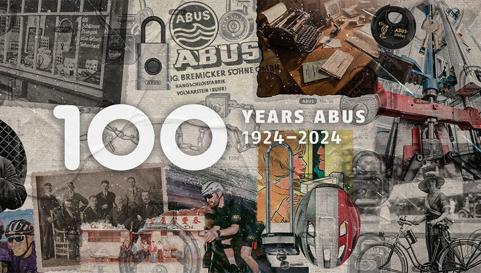 Des images de 100 ans d'ABUS dans un collage. ©ABUS