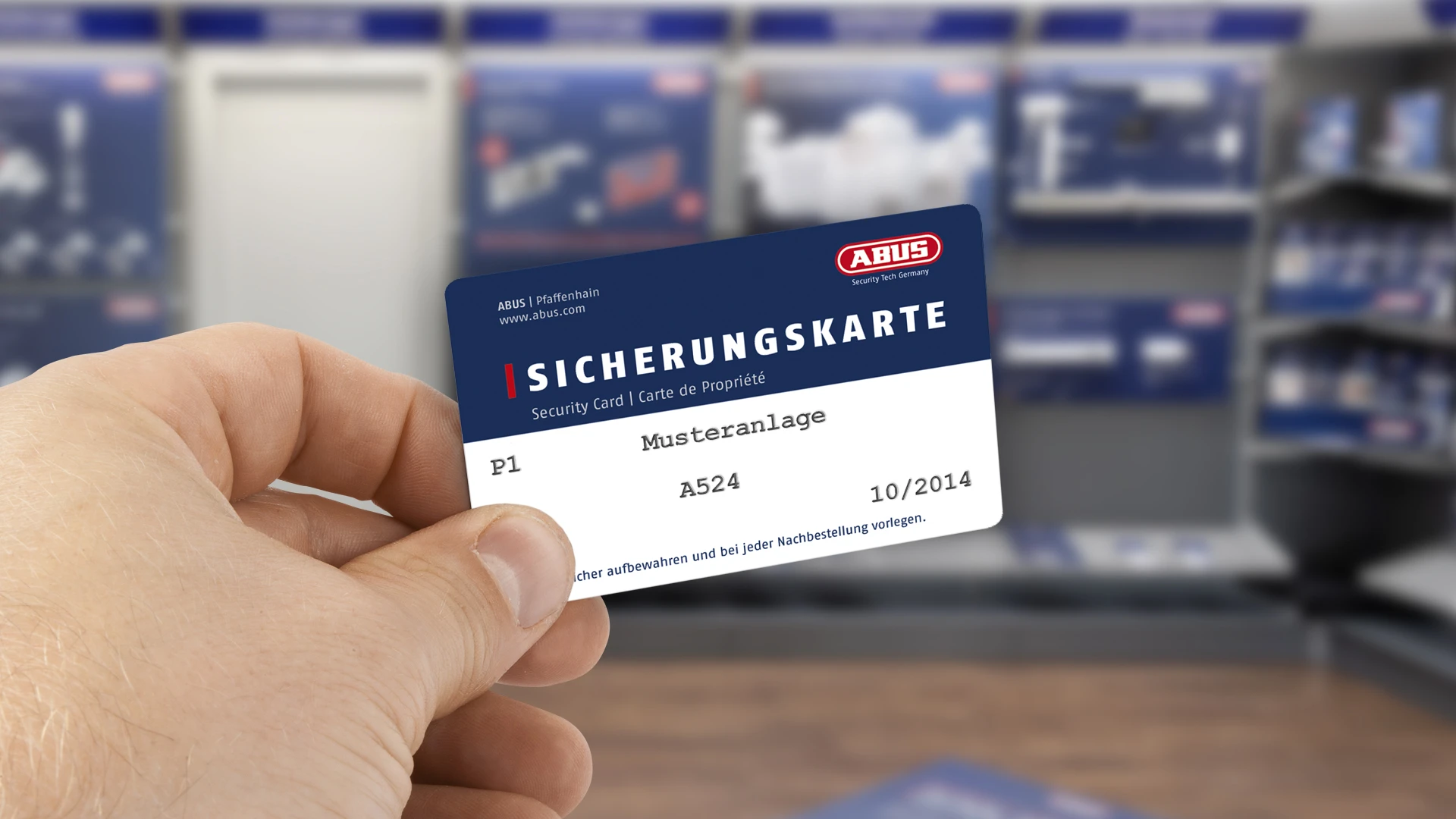 Security card © ABUS