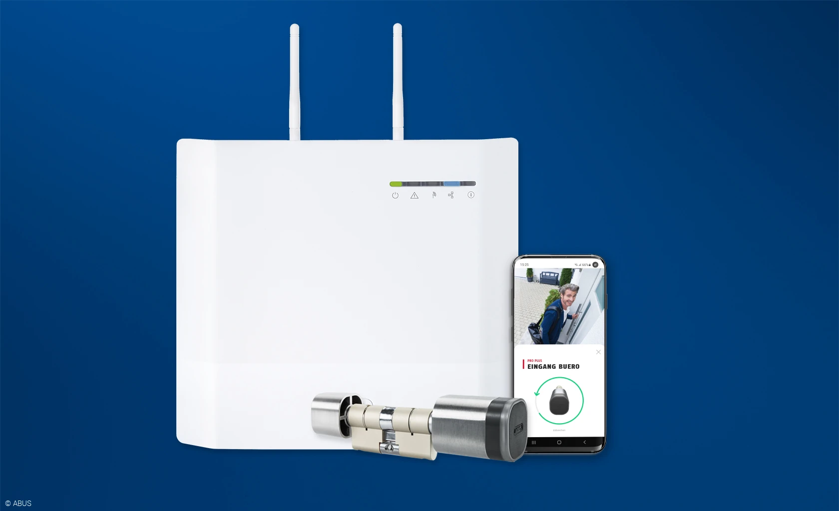 wAppLoxx Pro Plus – komponenterne © ABUS
