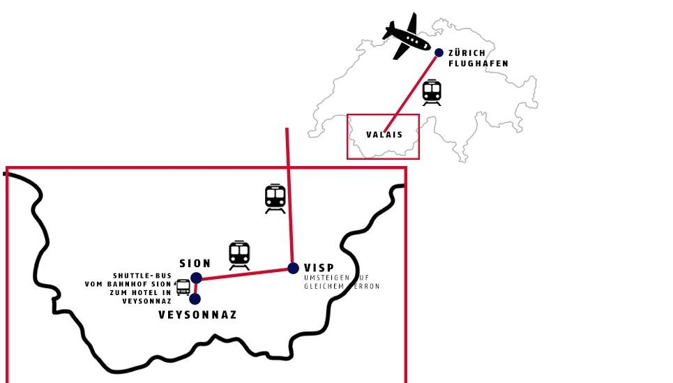Anfahrt via ZH