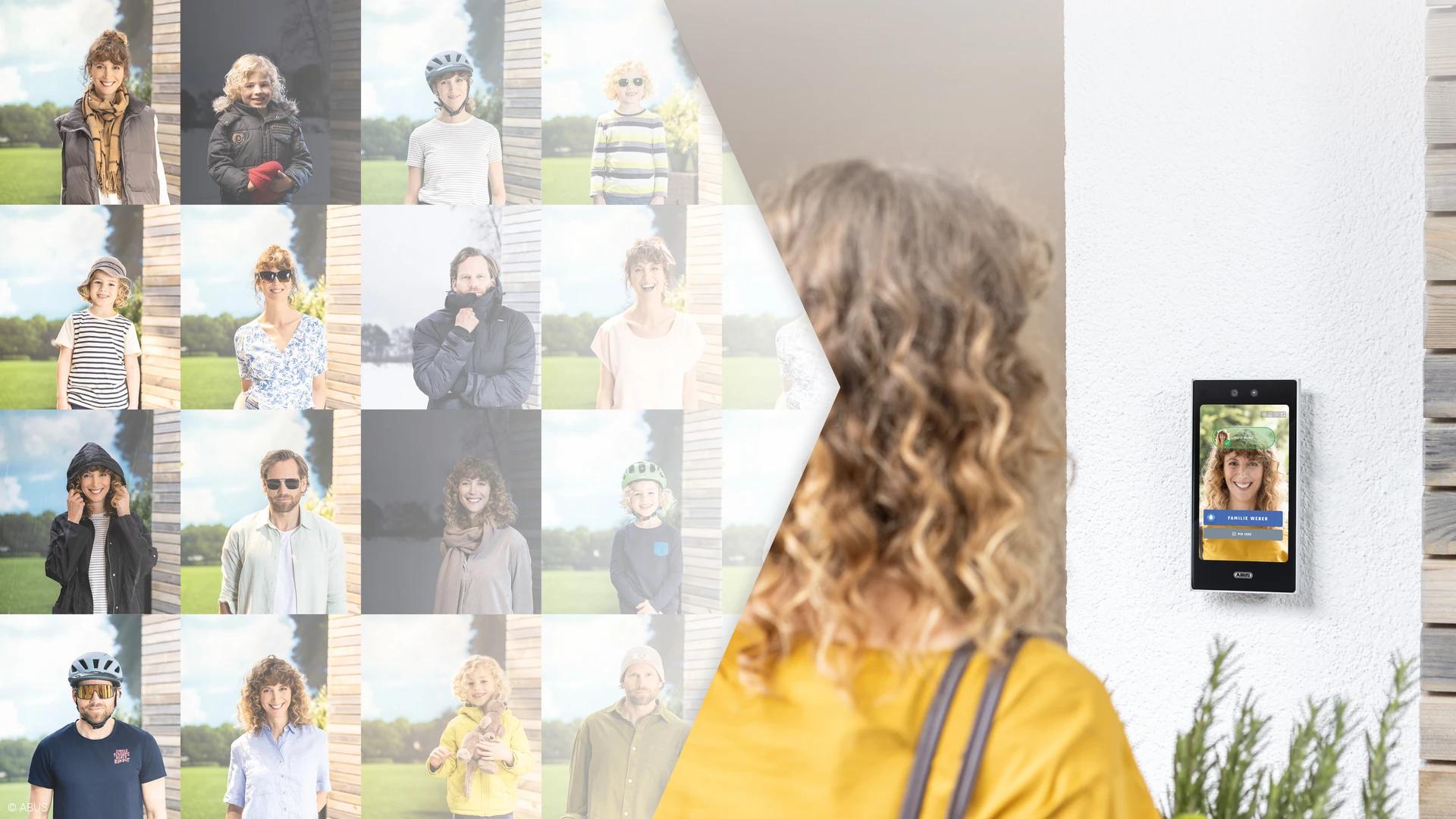 Ein Lächeln öffnet Türen - Facexess Videotürstation mit Gesichtserkennung für Ihr Zuhause © ABUS