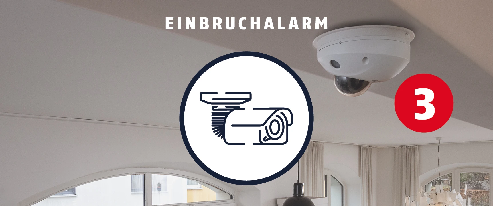 Der Einbruch wird über Kameras dokumentiert.