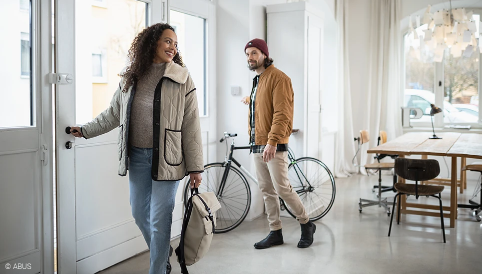 The Comfion wireless security system is suitable for both new and old buildings. © ABUS