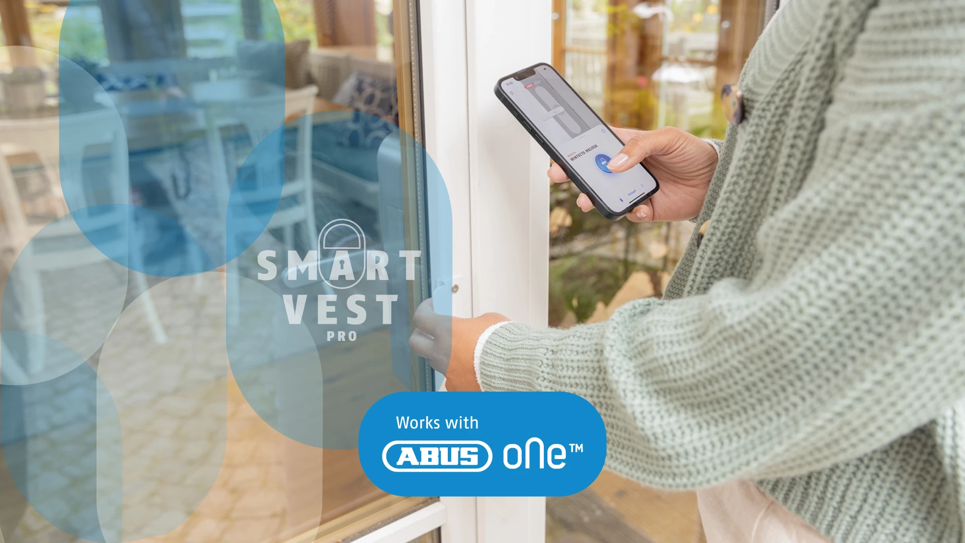 Wintecto gemonteerd op een terrasdeur