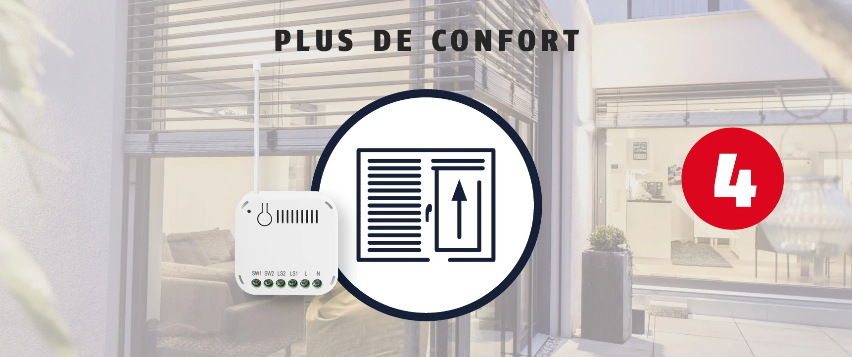 Les volets roulants se relèvent au bout de 30 minutes.