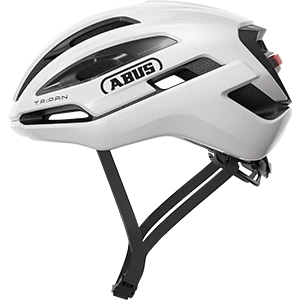 Product image of the Taipan LED gravel bicycle helmet in white © ABUS