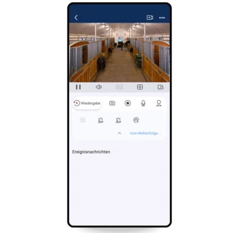 Handy mit Live-Ansicht