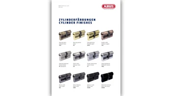 Laden Sie sich hier die Übersicht der Zylinderfärbungen herunter © ABUS