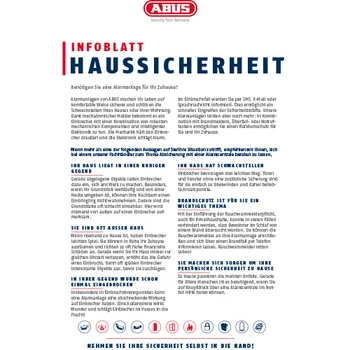 Checklist – Alarm system © ABUS