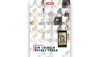 Titelbild der Endkundenbroschüre zu FaceXess - ein Lächeln öffnet Türen