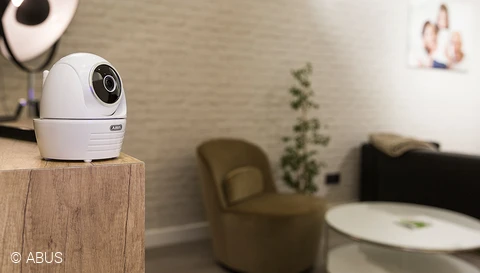 Always keep an eye on everything - with our practical WLAN cameras © ABUS