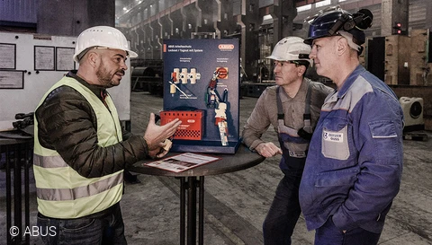The ABUS TrainingTower enables practical lockout / tagout training © ABUS
