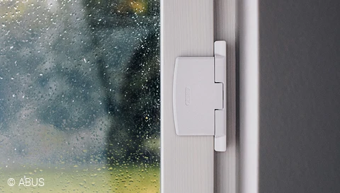 Unobtrusive but effective - the security hinge lock © ABUS