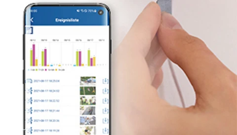 Clever speichern in der App © ABUS